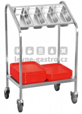 Vozík na příbory a tácy WPT4