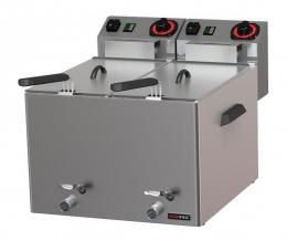 Fritéza elektrická 2 x 8 l na ryby s výpustí FE 88 V